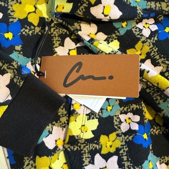 NWT Cristina Martinez Colorful Floral Hoodie Girls Large - Picture 7 of 8